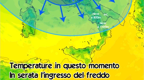 Freddo in entrata. Temperature in calo!